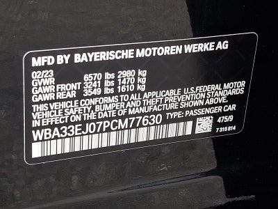 2023 BMW 760i xDrive Sedan