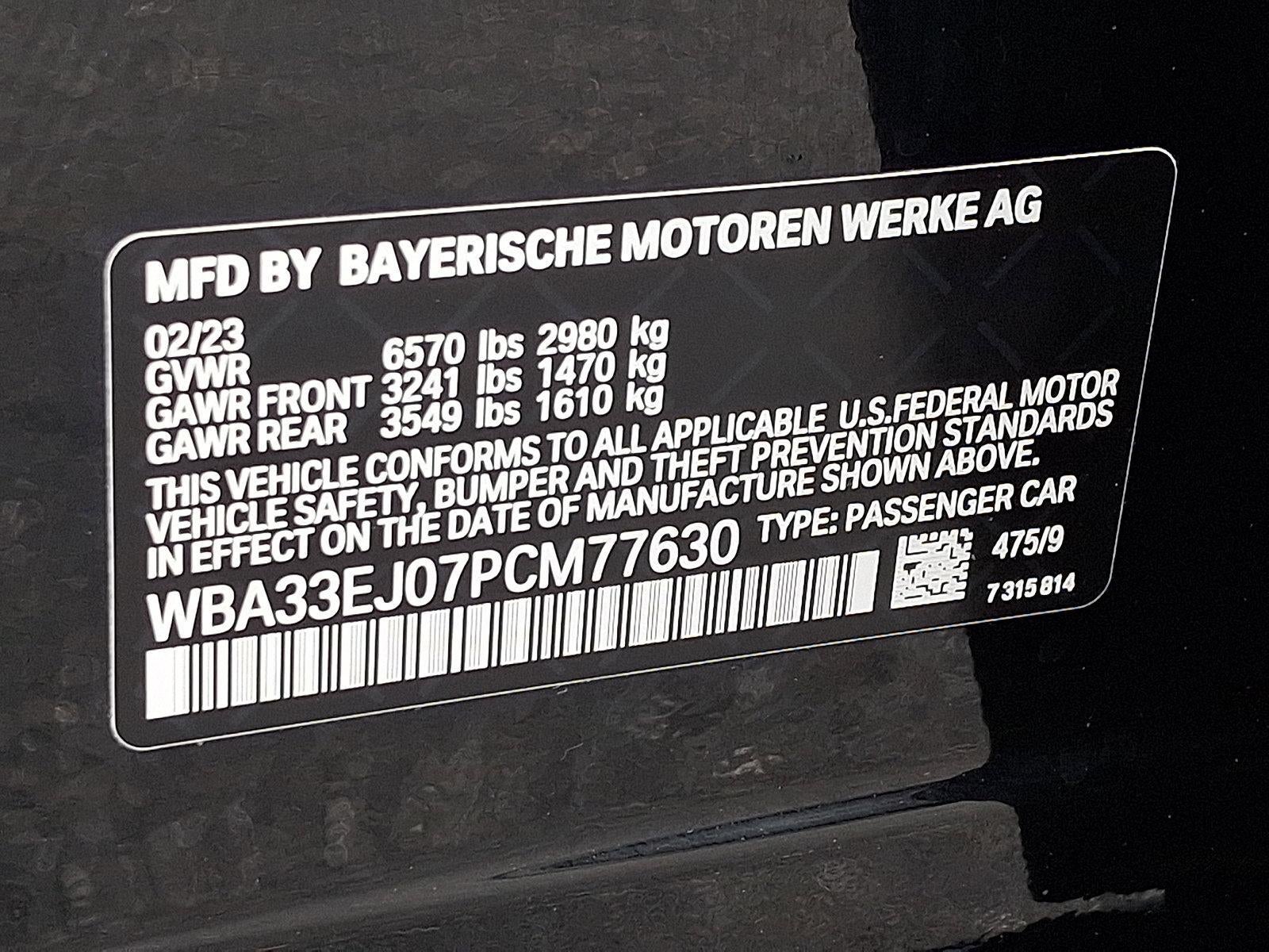 2023 BMW 760i xDrive Sedan