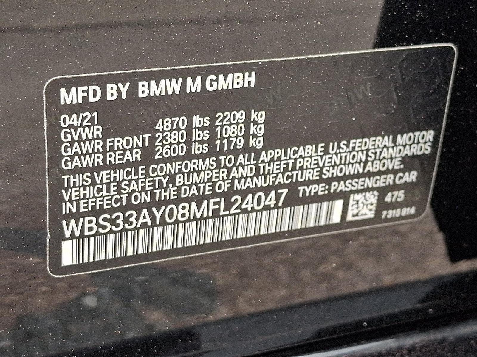 2021 BMW M3 M3 Competition Sedan