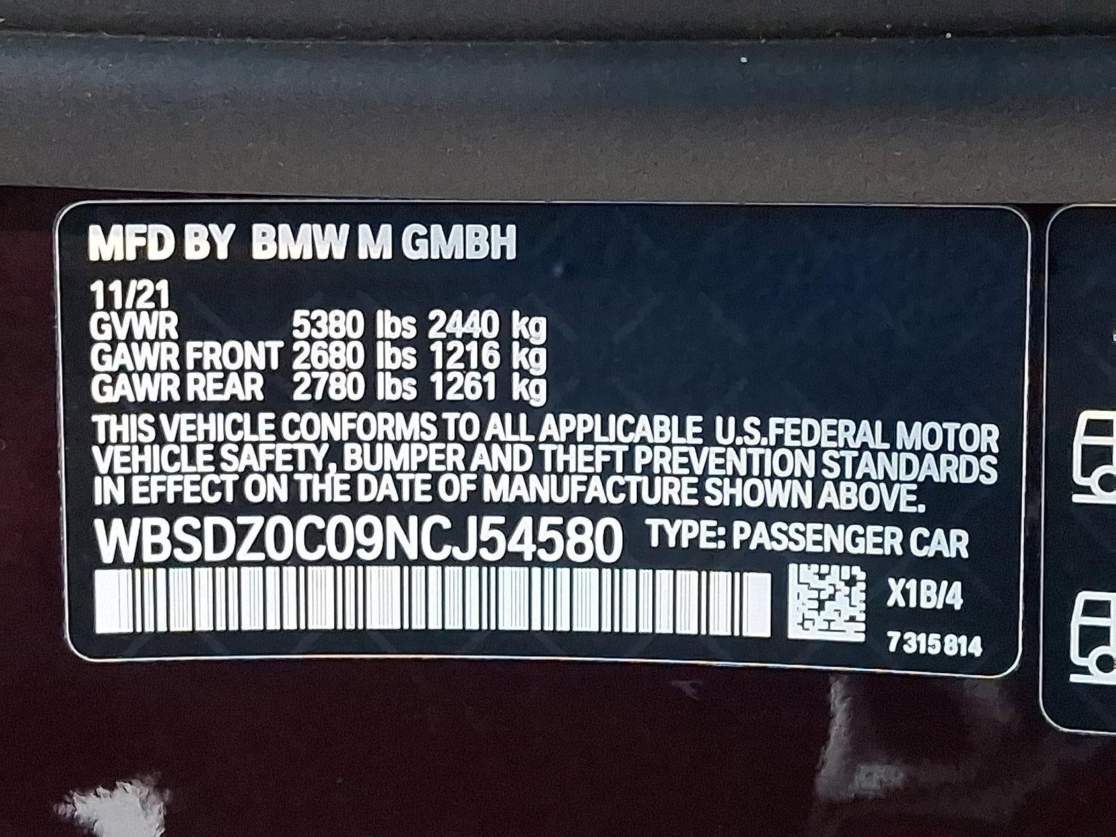 2022 BMW M8 M8 Competition Convertible