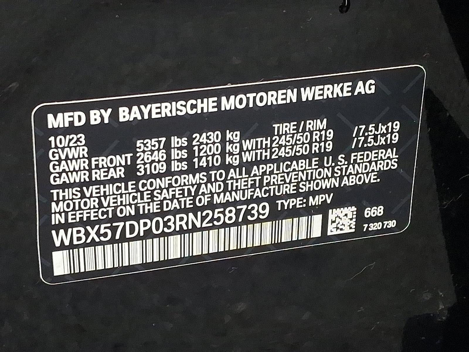 2024 BMW X3 xDrive30i Sports Activity Vehicle