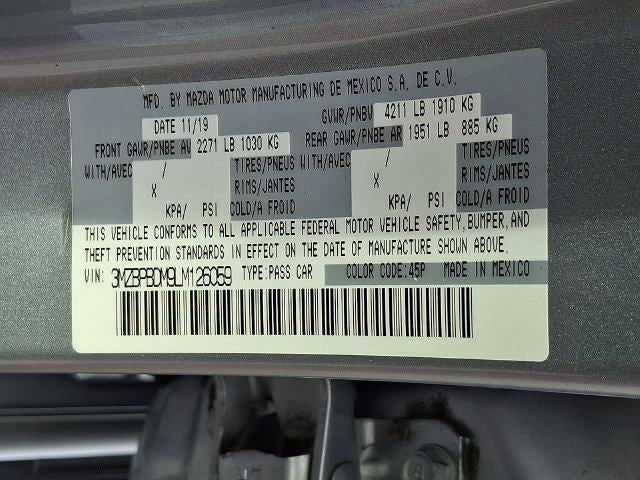 2020 Mazda Mazda3 Sedan Preferred Package AWD