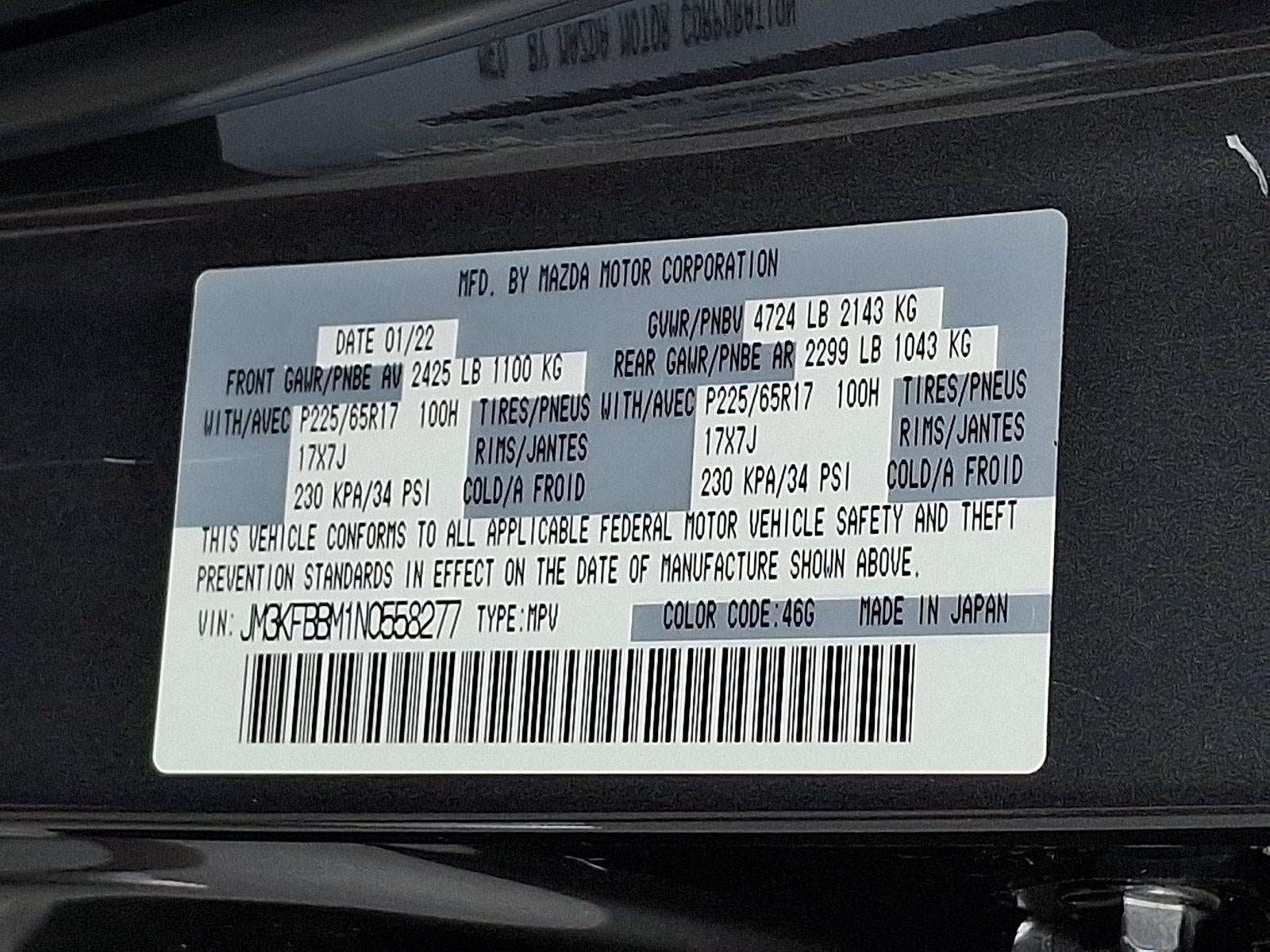 2022 Mazda Mazda CX-5 2.5 S Select Package AWD