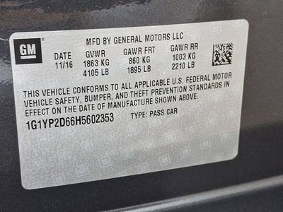 2017 Chevrolet Corvette Z06 Z06 1LZ