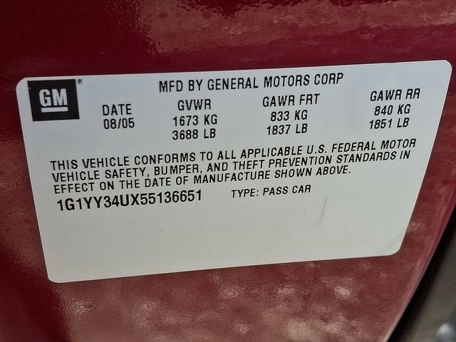 2005 Chevrolet Corvette NA