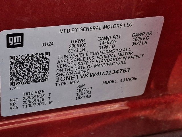 2024 Chevrolet Traverse Limited LT Cloth