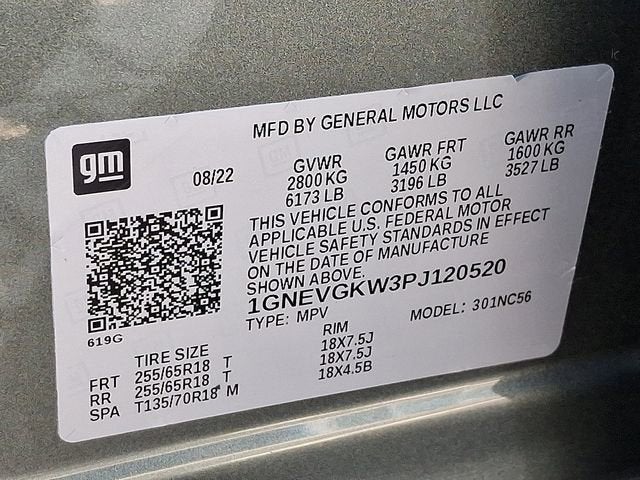 2023 Chevrolet Traverse LT Cloth