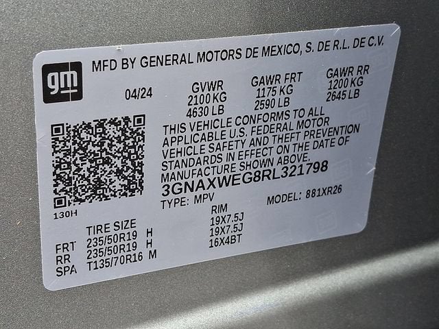 2024 Chevrolet Equinox RS