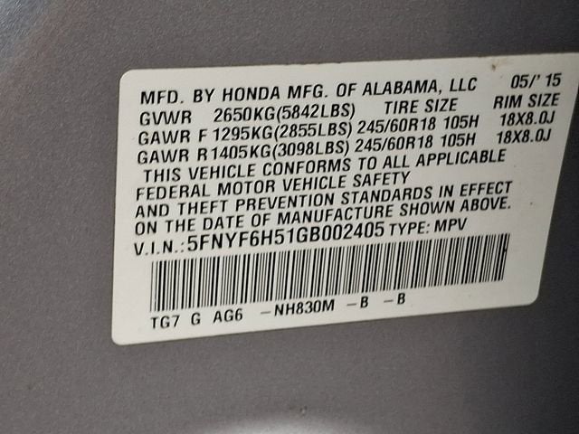 2016 Honda Pilot EX-L