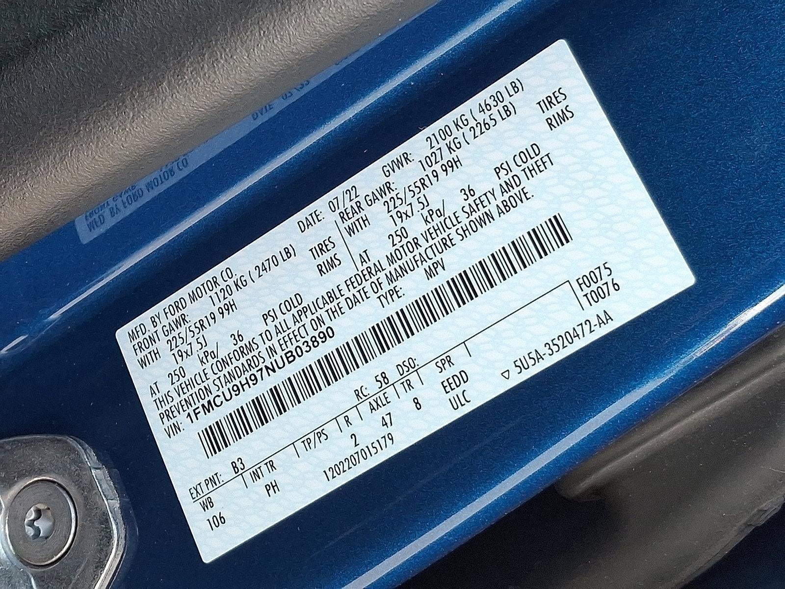 2022 Ford Escape SEL