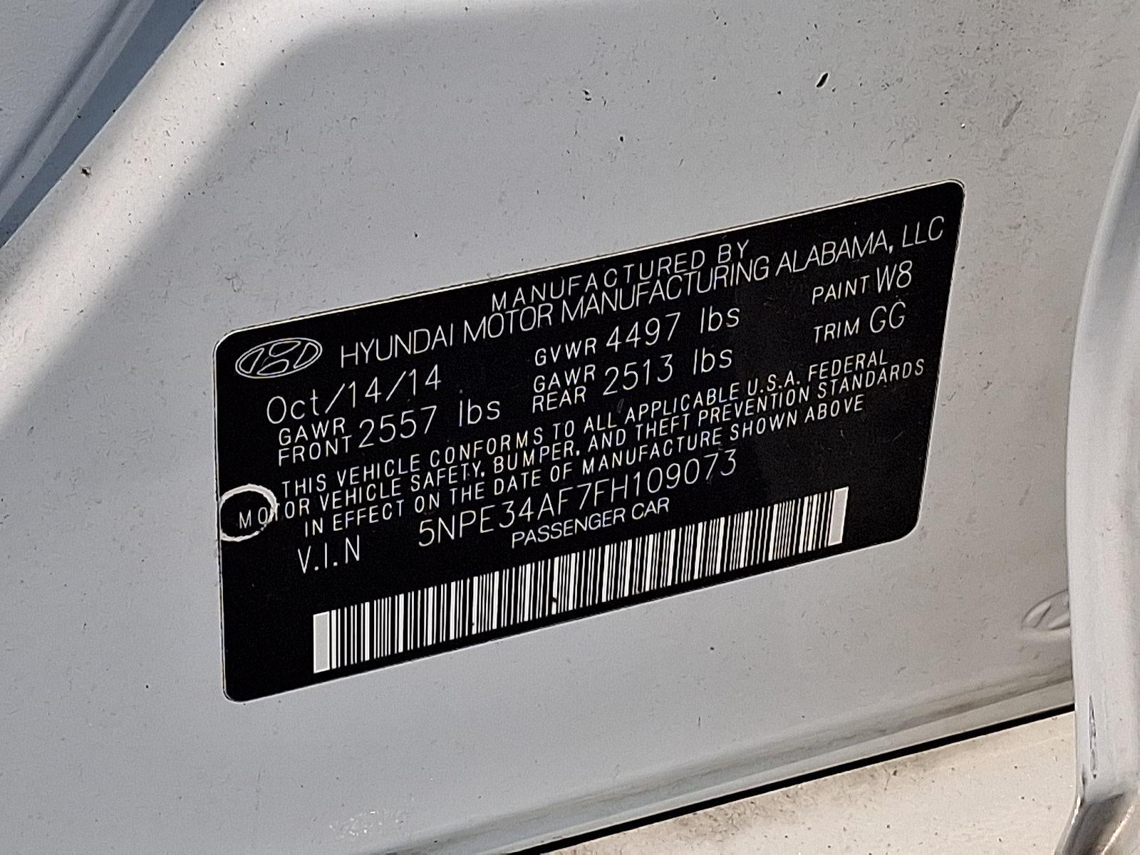 2015 Hyundai SONATA 2.4L Sport