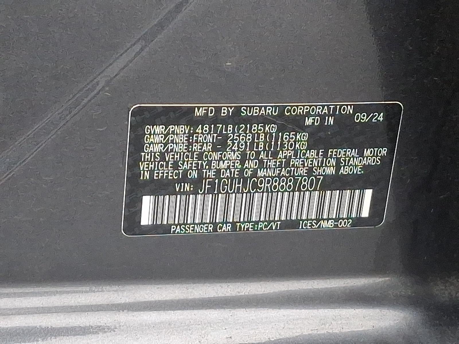 2024 Subaru Impreza RS