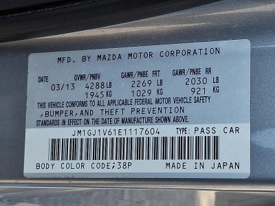 2014 Mazda Mazda6 i Touring