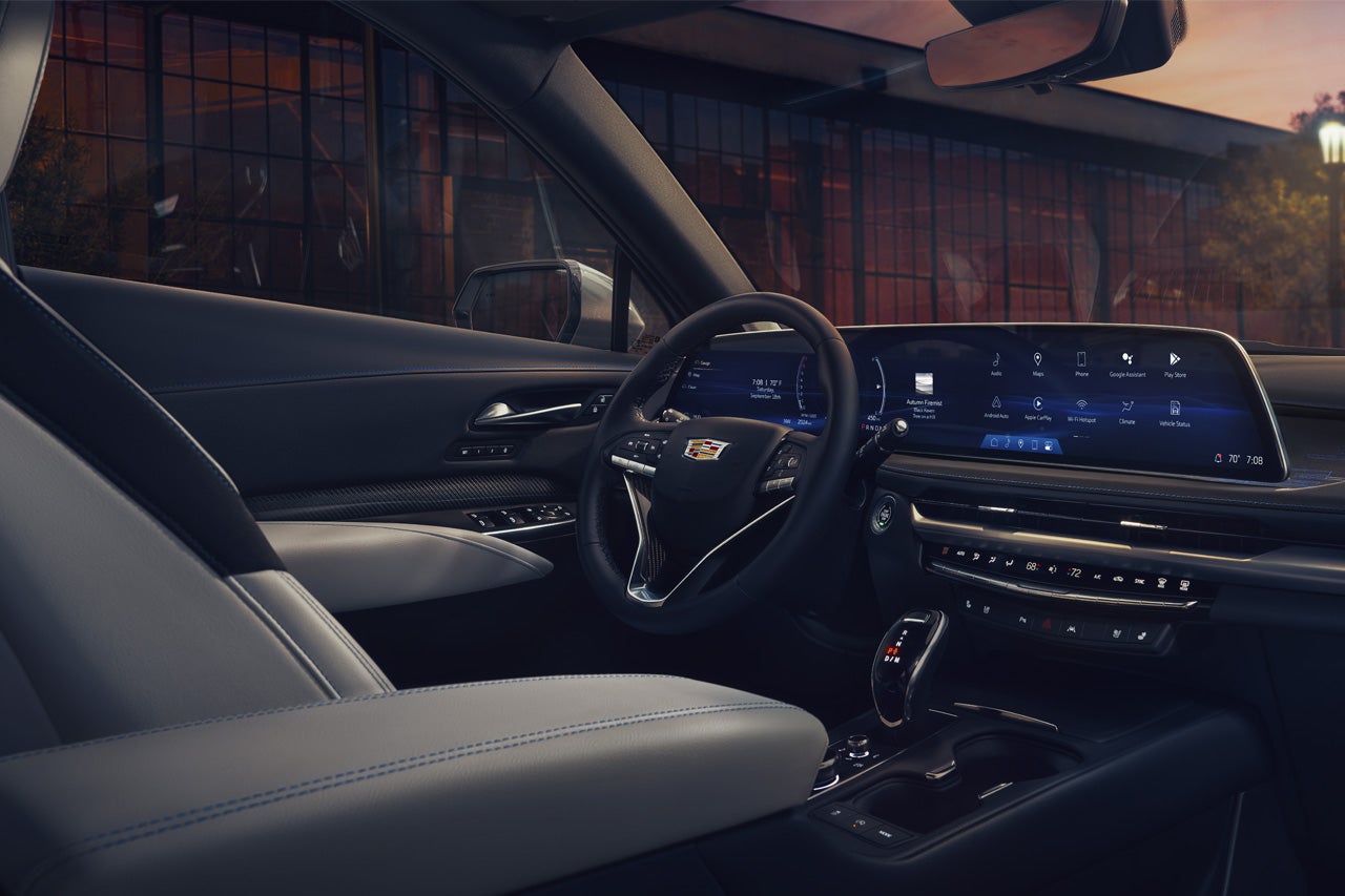 Passenger View of the Advanced 33 Infotainment Screen in the 2025 Cadillac XT5