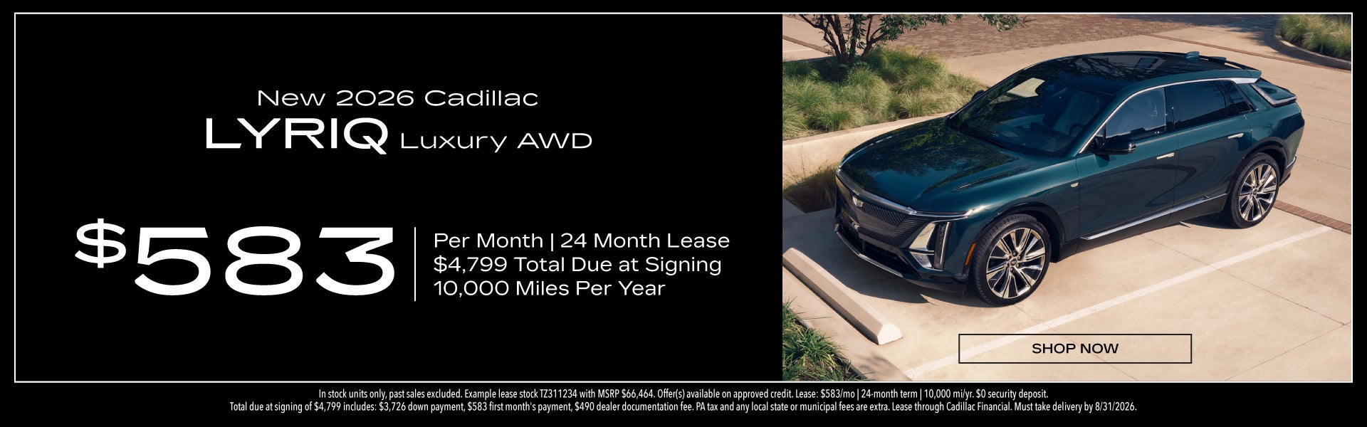 New 2026 Cadillac LYRIQ LUXURY AWD