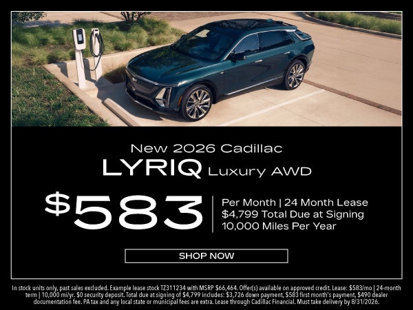 New 2026 Cadillac LYRIQ LUXURY AWD