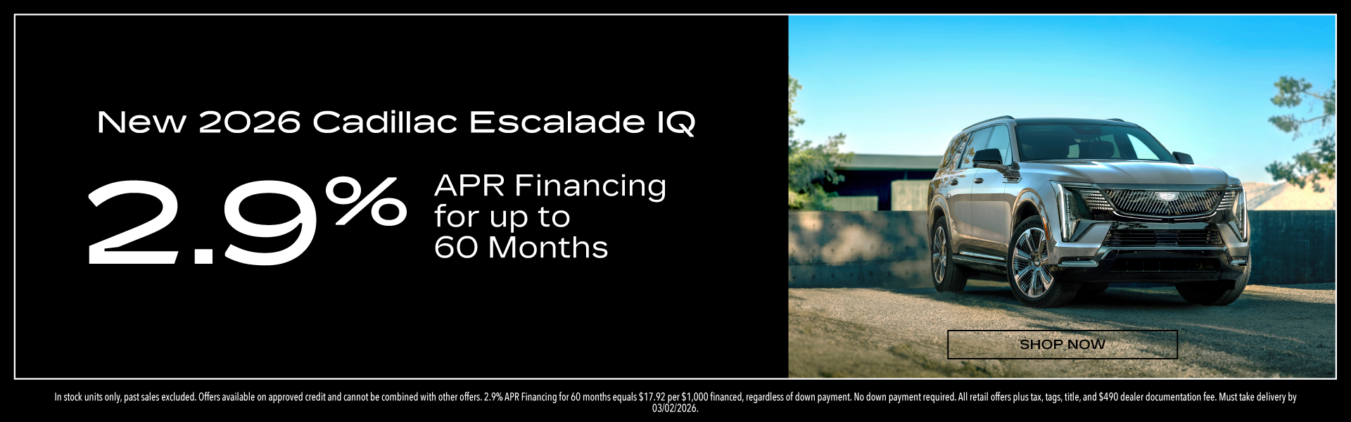 New 2026 Cadillac Escalade IQ