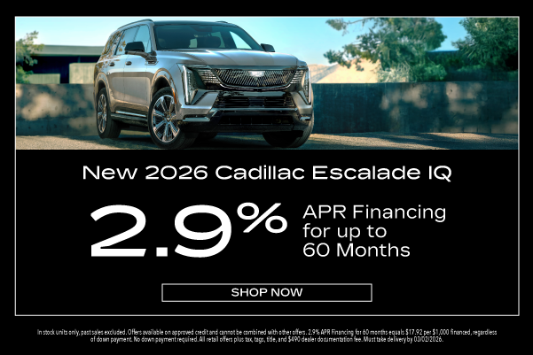 New 2026 Cadillac Escalade IQ