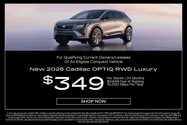 New 2026 Cadillac OPTIQ RWD Luxury