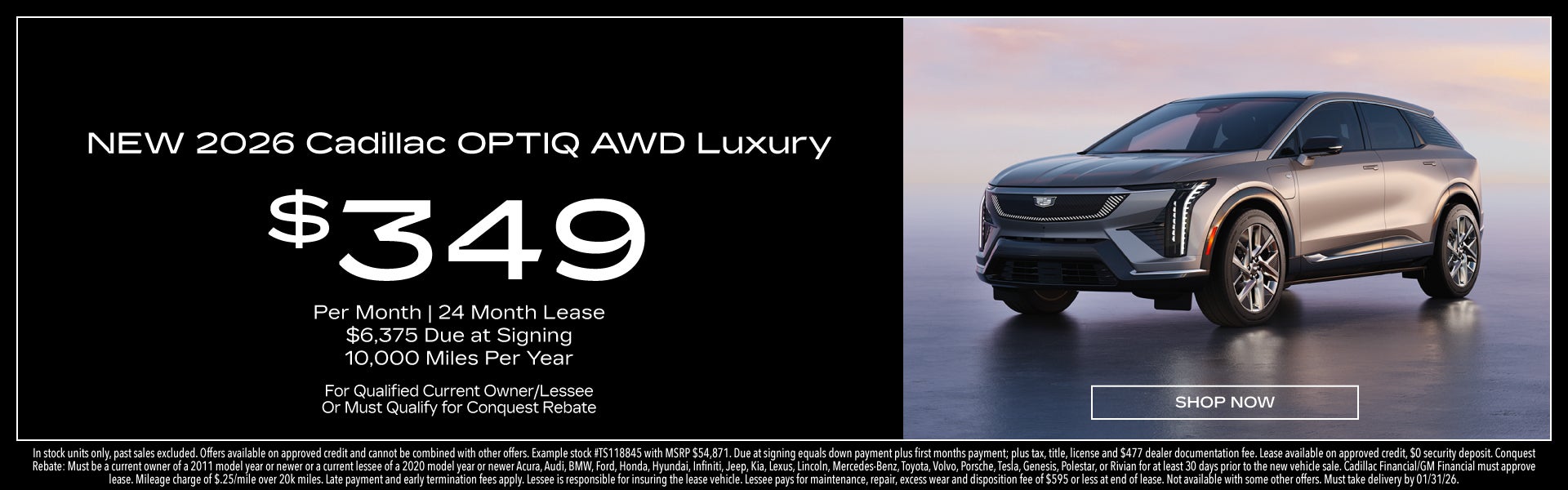 New 2026 Cadillac OPTIQ AWD Luxury