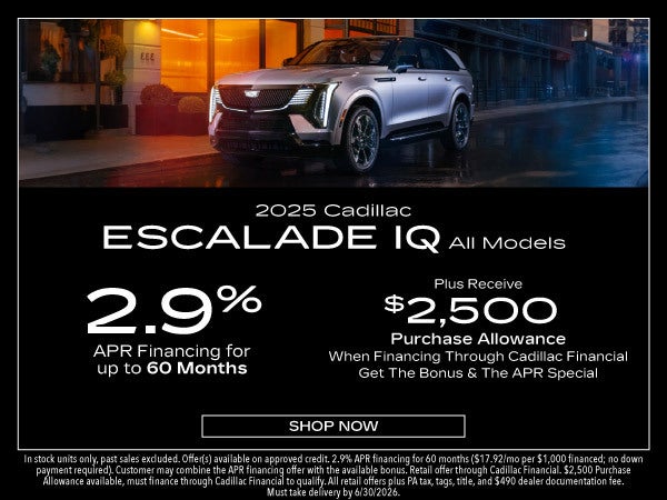 New 2025 Cadillac Escalade IQ