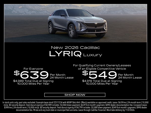 New 2026 Cadillac LYRIQ AWD Luxury