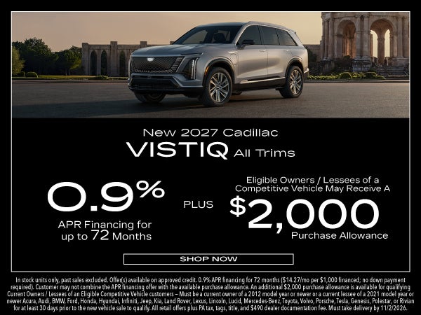 New 2027 Cadillac VISTIQ All Trims